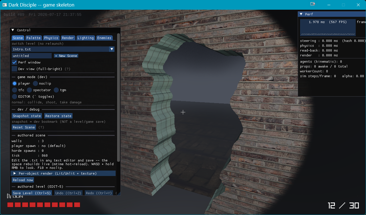 Custom mesh bool cut — carving a hole through wall geometry